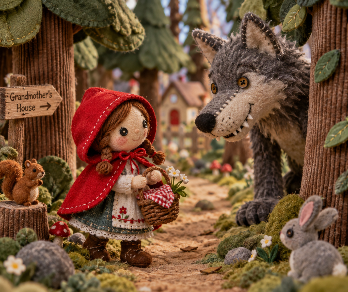 A Felt and Fabric Woven Forest Fairy Tale Adventure