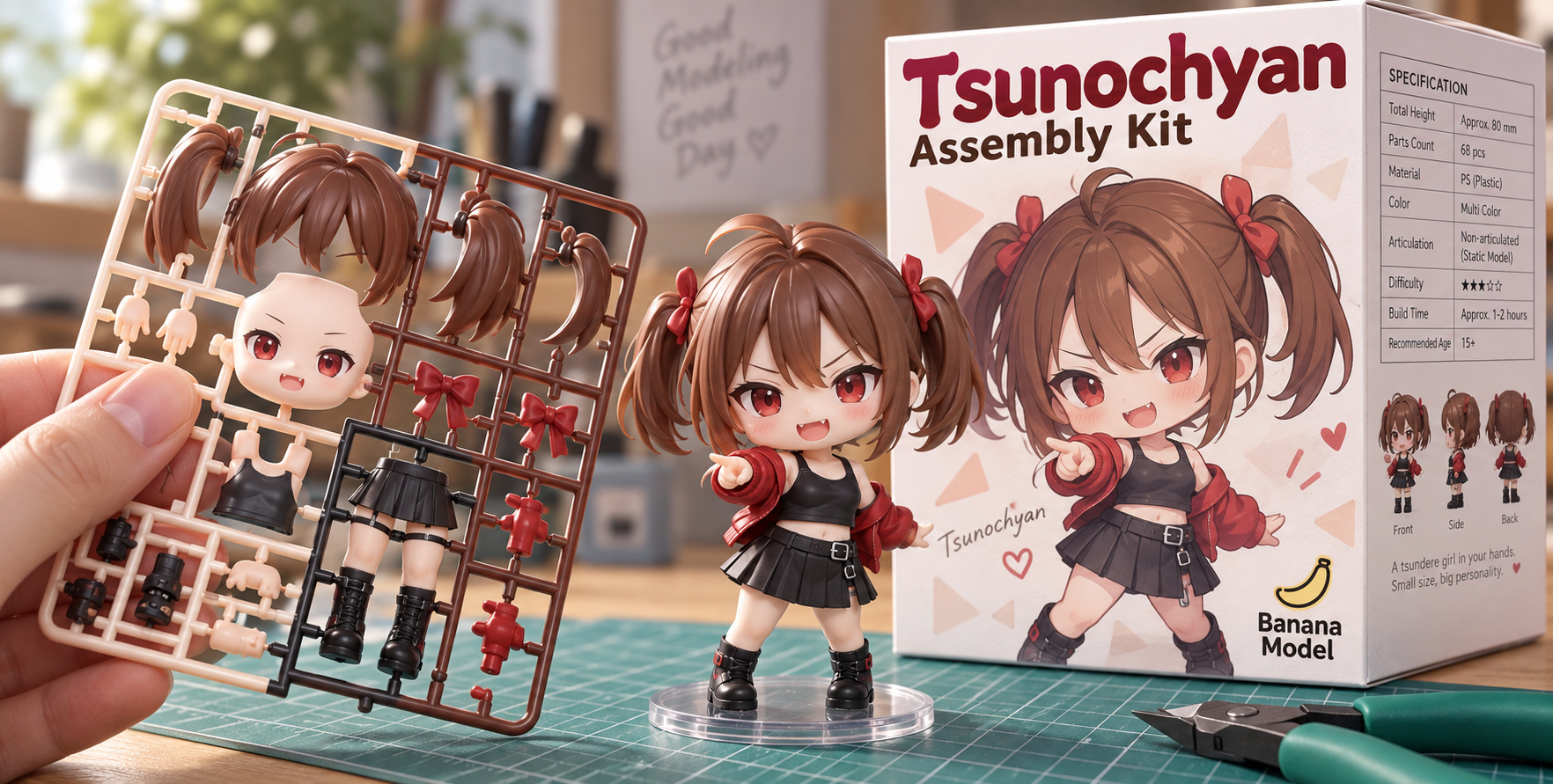 超リアル多色成形SD少女モデルキット
