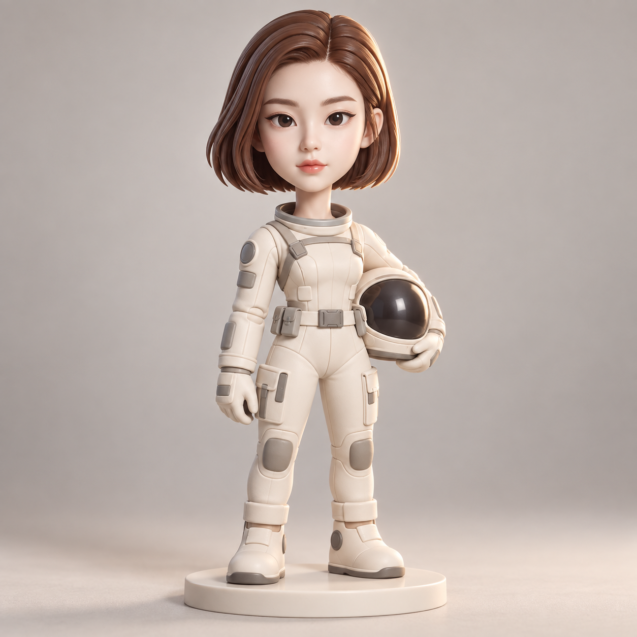 3D-минималистичная виниловая коллекционная фигурка — AI image creation