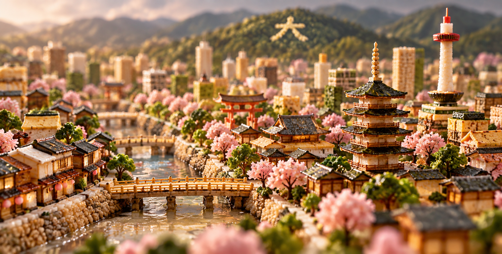 Le monde au bout des doigts : paysages urbains miniatures comestibles