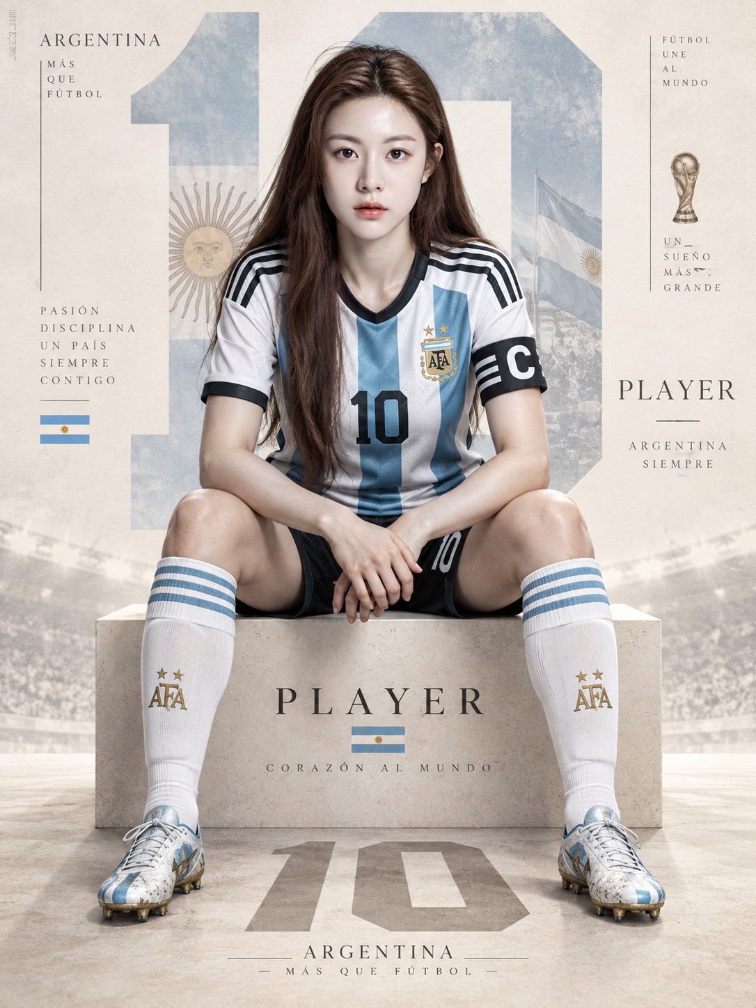 2026ワールドカップ サッカースター スポーツポスター