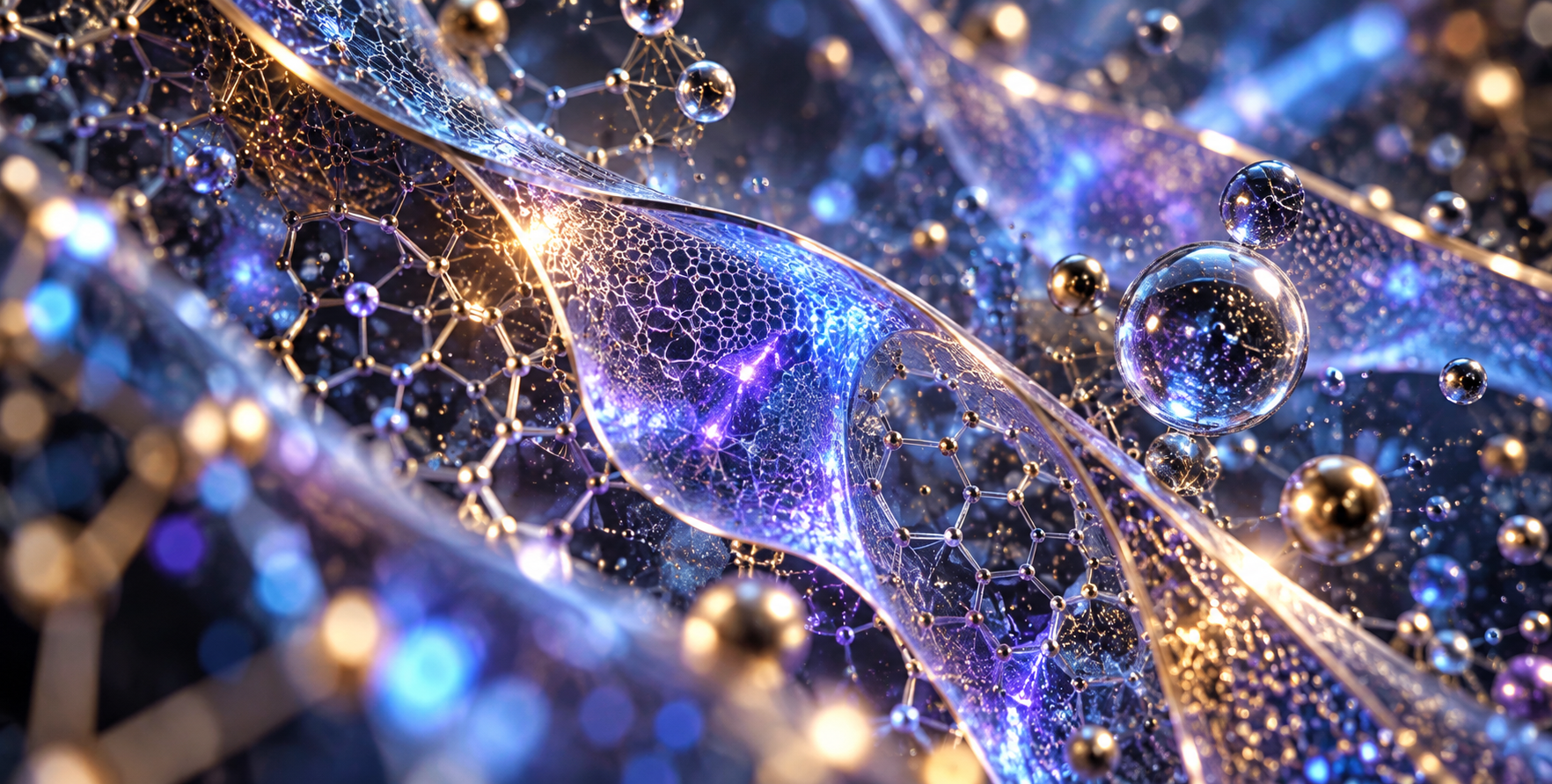 Futuristic Nanostructure Abstract Microscopic Close-Up