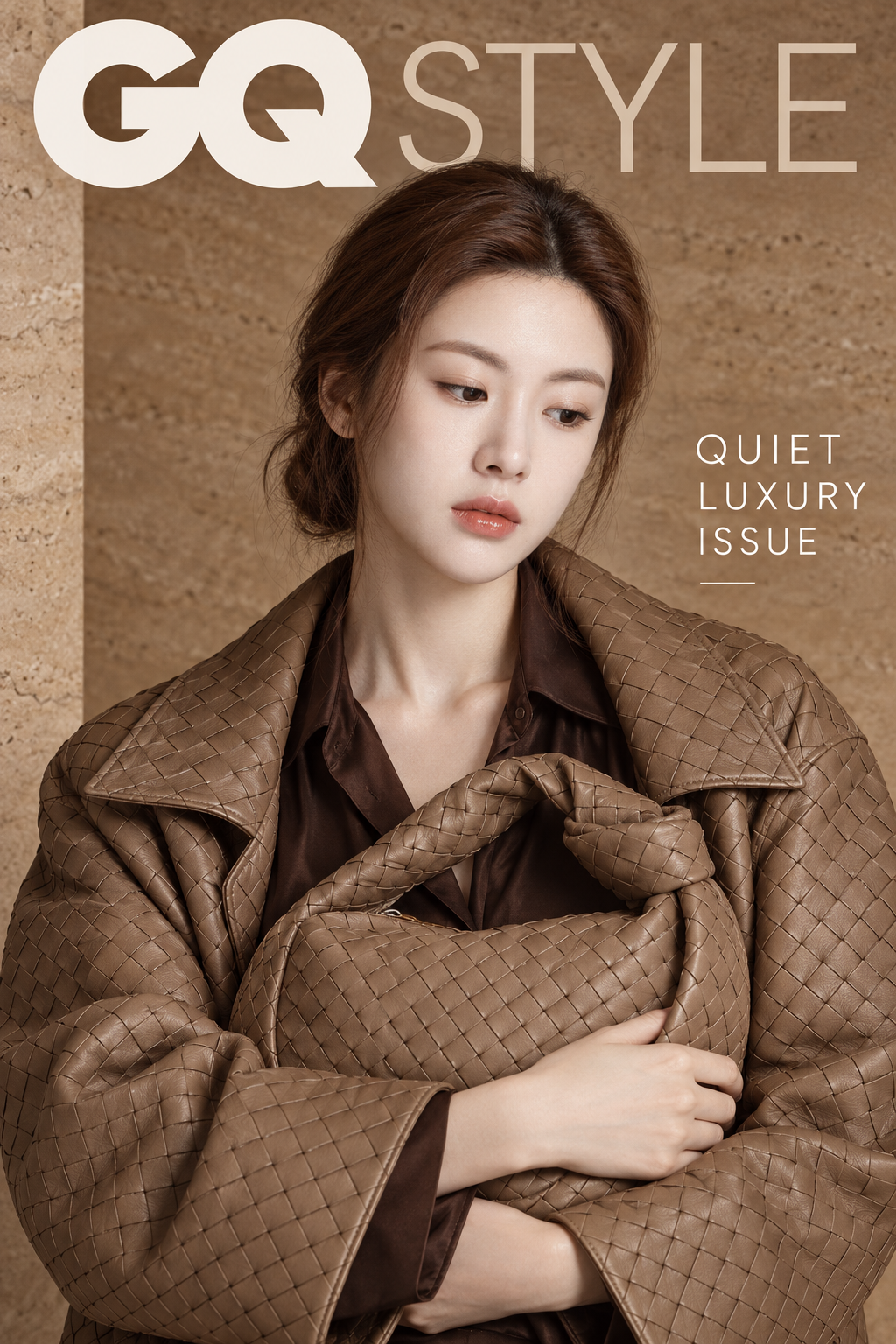 Minimalist Luxury Korean Women's Fashion Magazine Cover