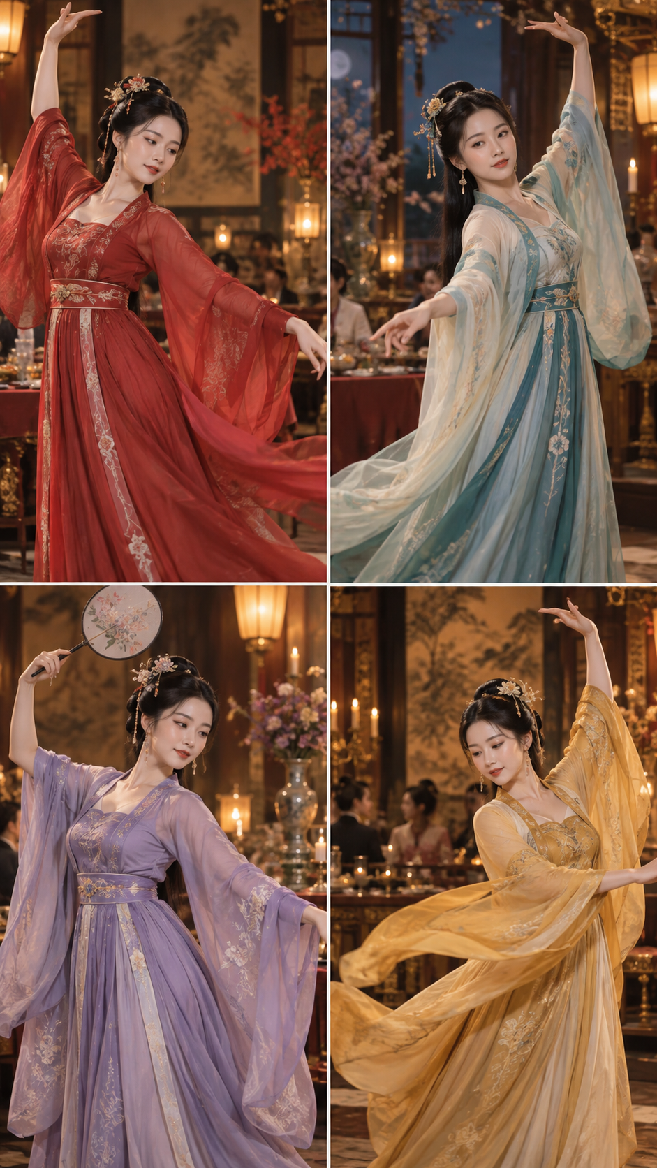 Série de mode de danse de banquet traditionnelle chinoise pour femmes adultes