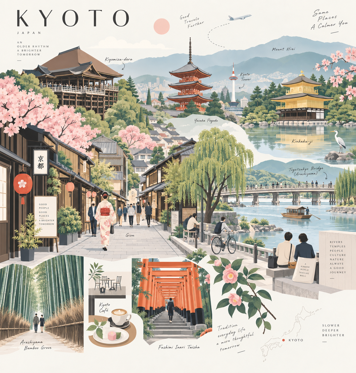 Premium Modern Editorial Flat Vector Travel Illustration