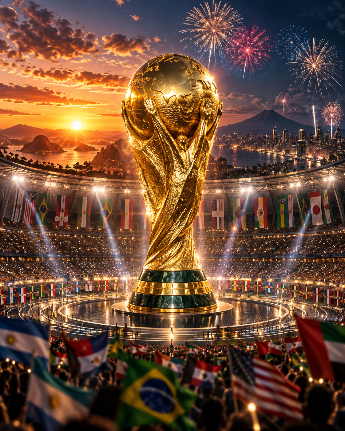 Affiche cinématographique de champion du tournoi international de football 2026