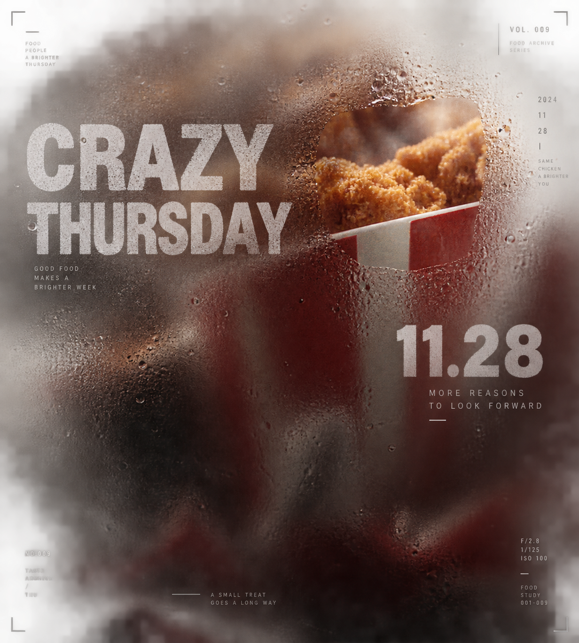 クレイジーサーズデーKFC型押しガラスアーカイブ風カバー — AI image creation