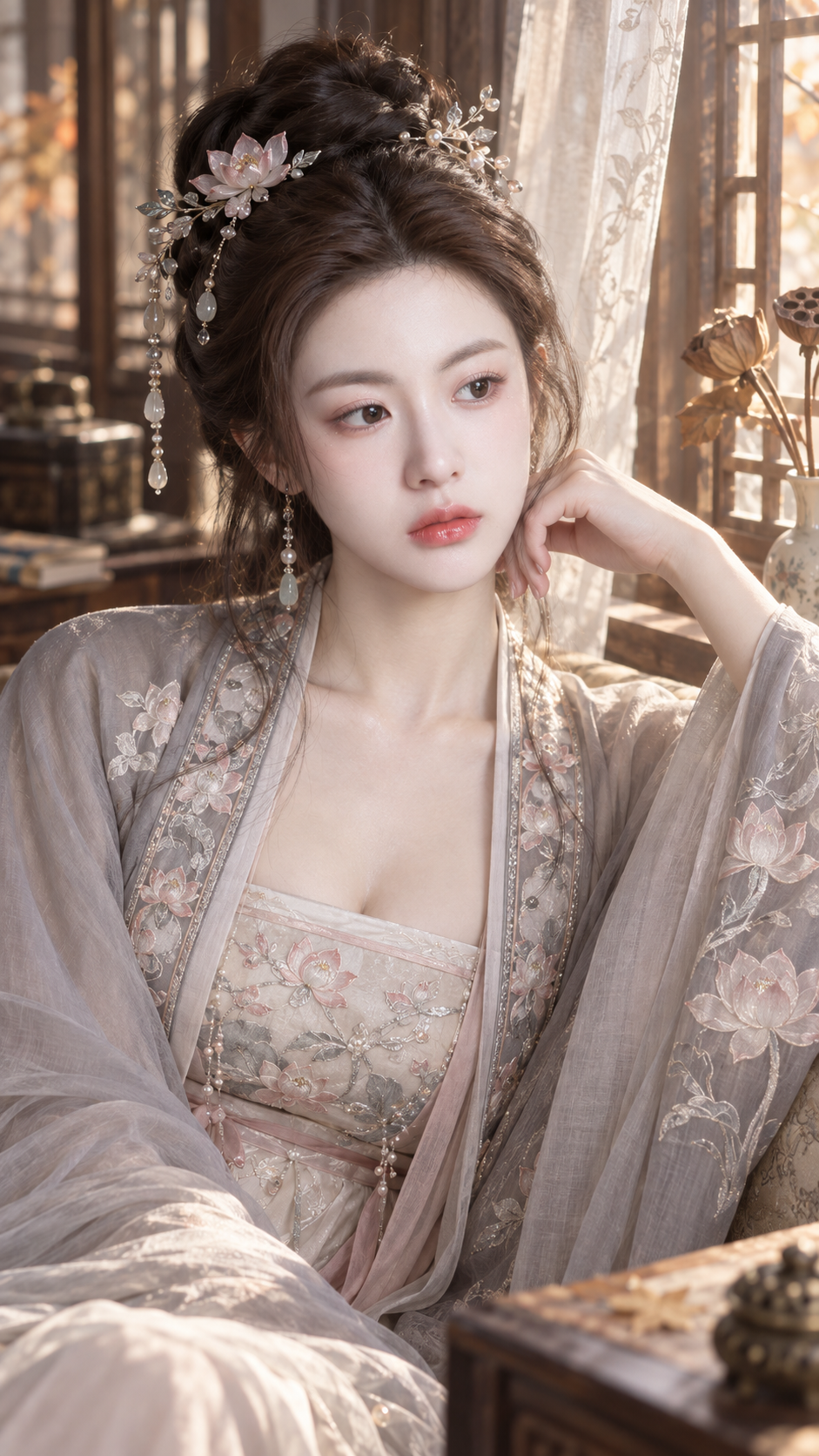 古風で柔らかな江南の貴女の美人写真