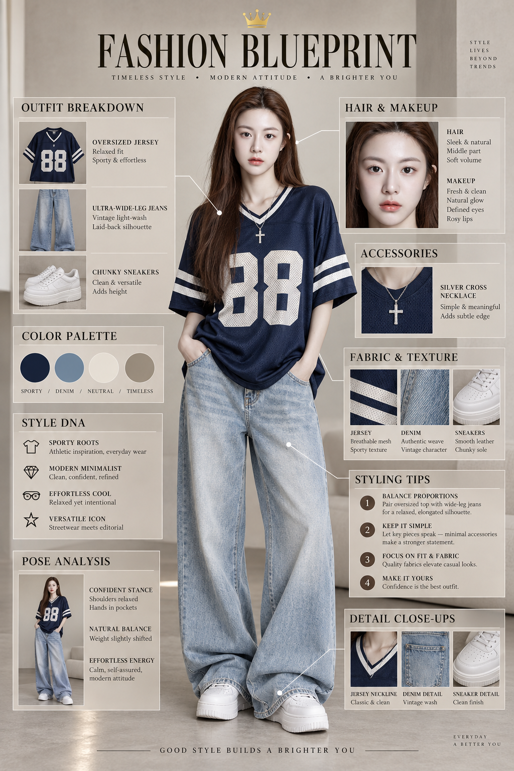 Infographic bản thiết kế thời trang đường phố nguyên bản