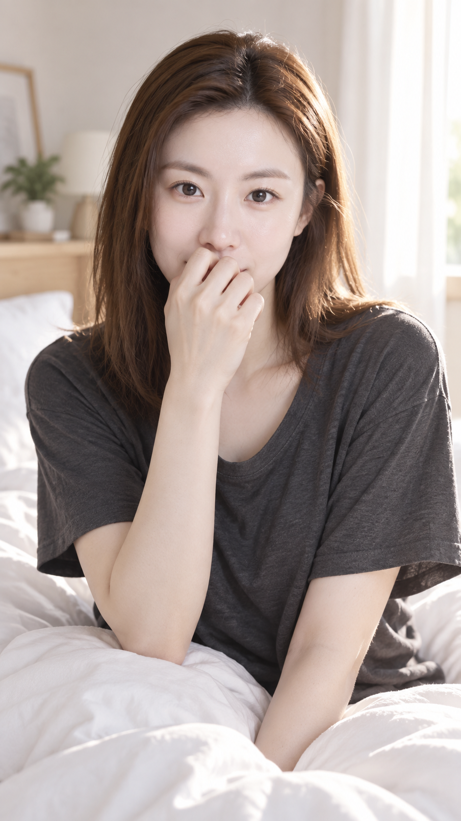Chân dung thực tế người phụ nữ Nhật trong phòng ngủ buổi sáng