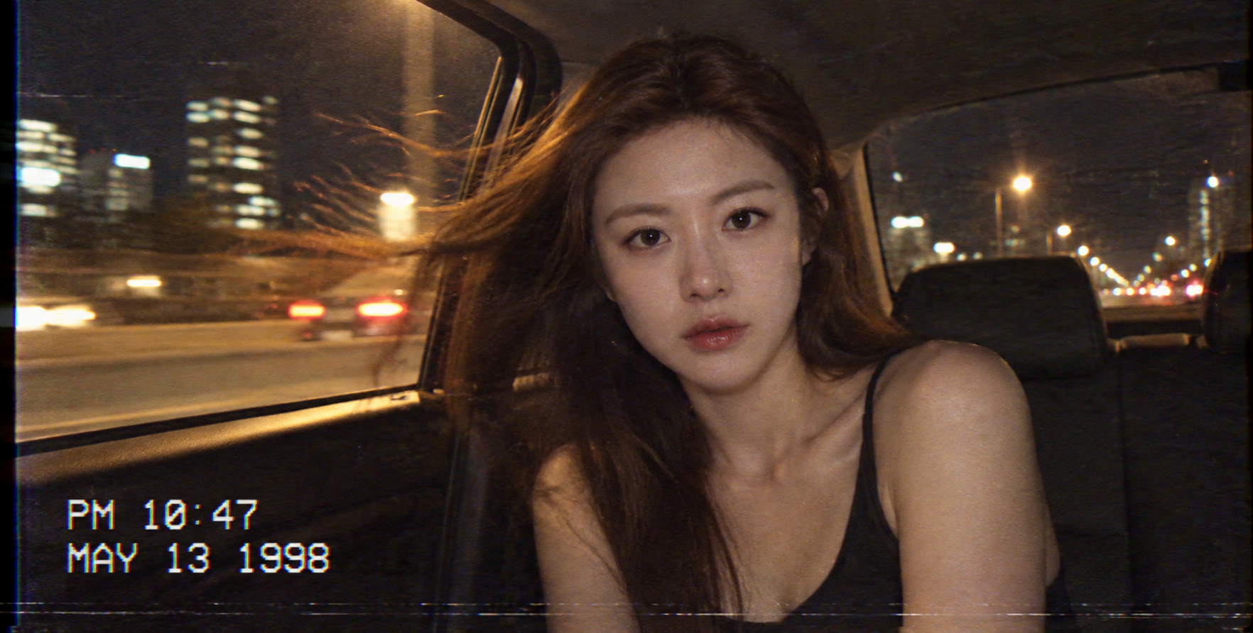 Early 2000s VHS Night Drive Adult Portrait