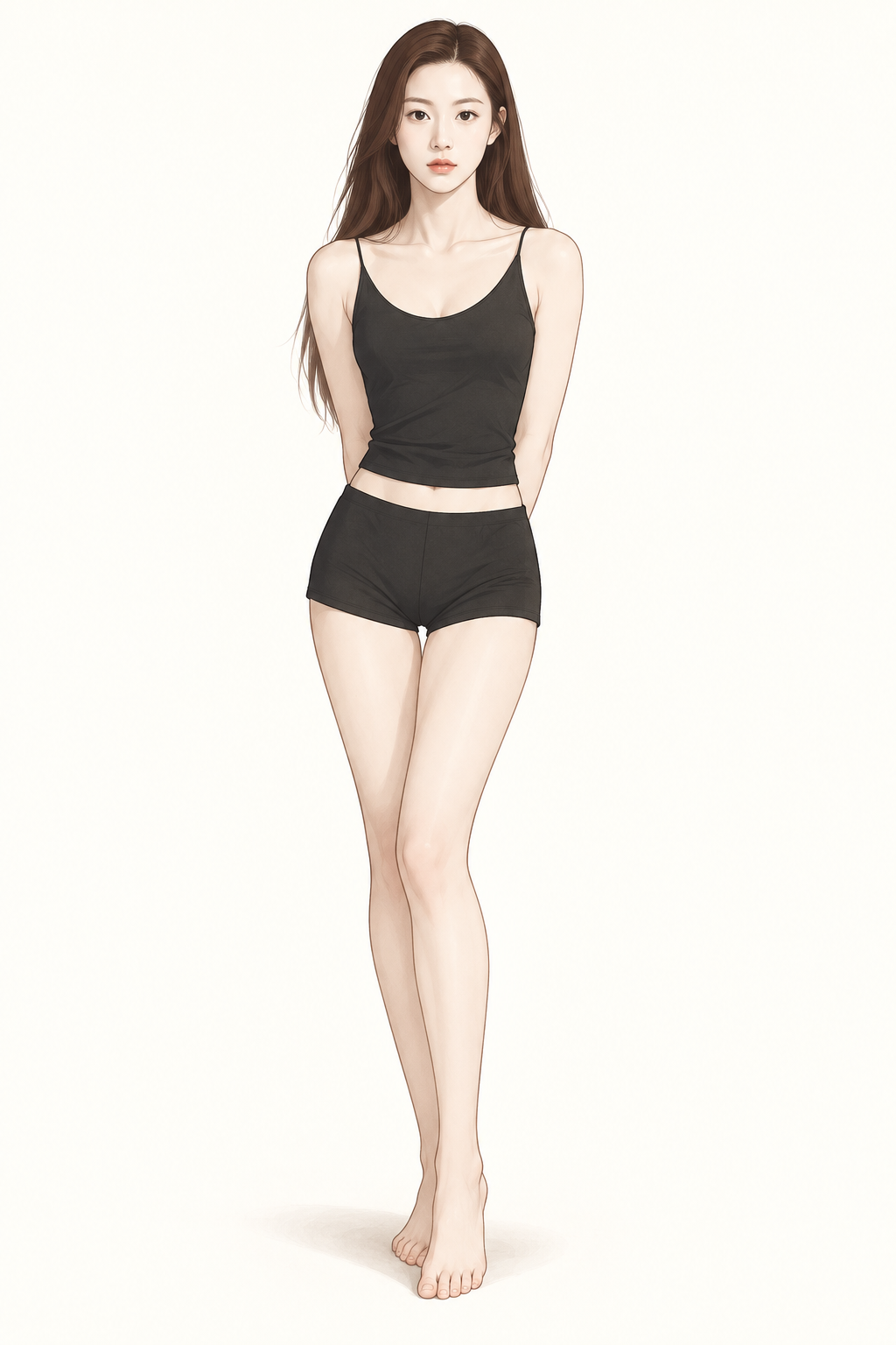 Illustration minimaliste de personnage en pied