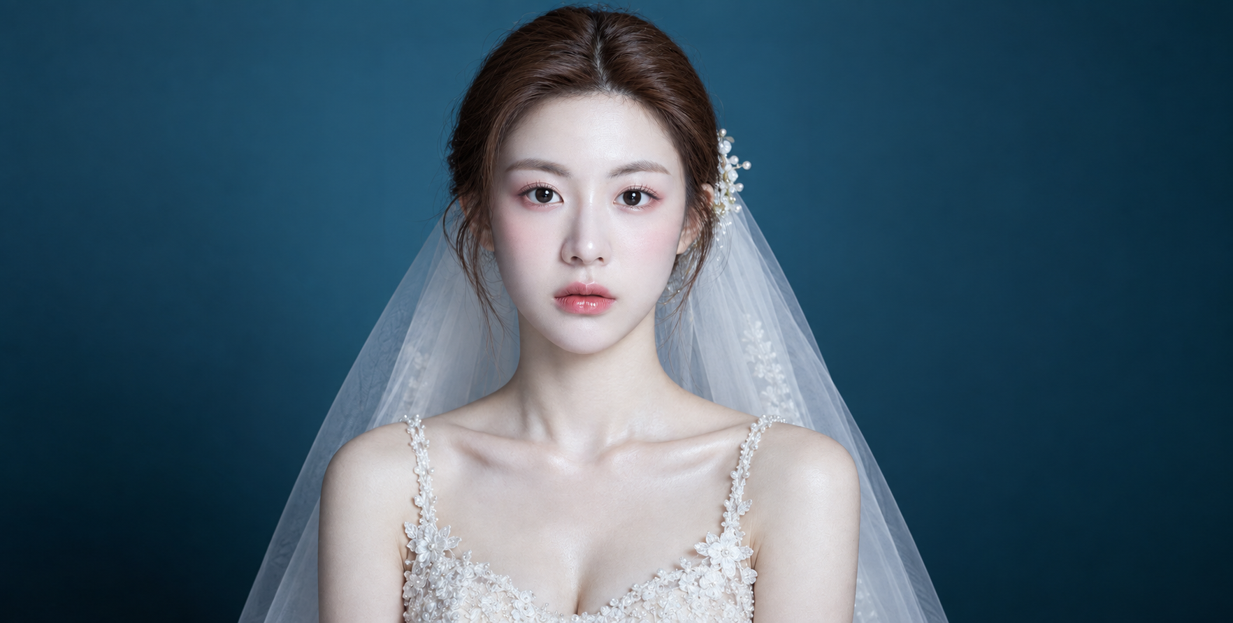 Ethereal Realistic Bridal Portrait - Hairstyle and Makeup Details