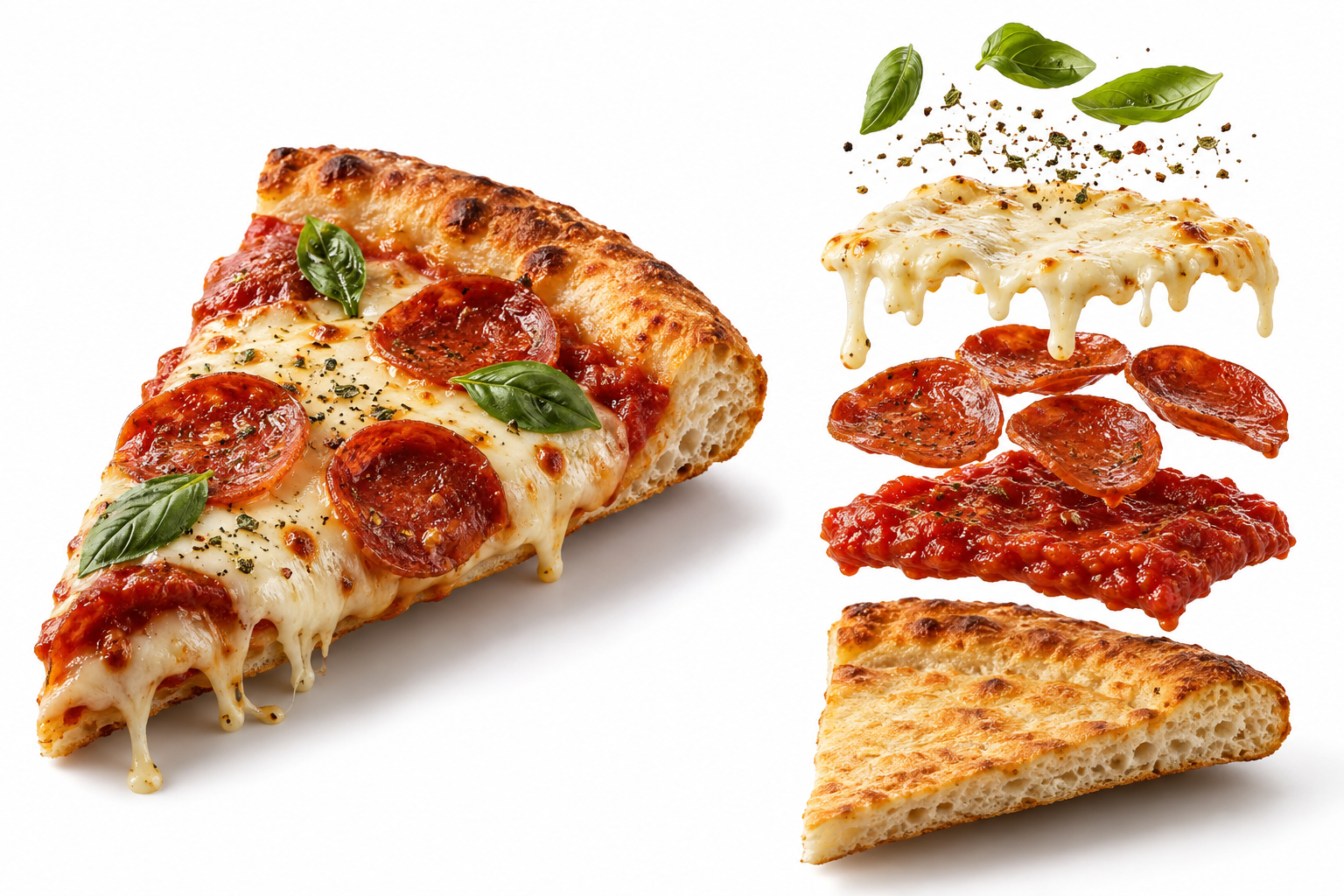 Tách lớp pizza xoay siêu thực cấp thương mại