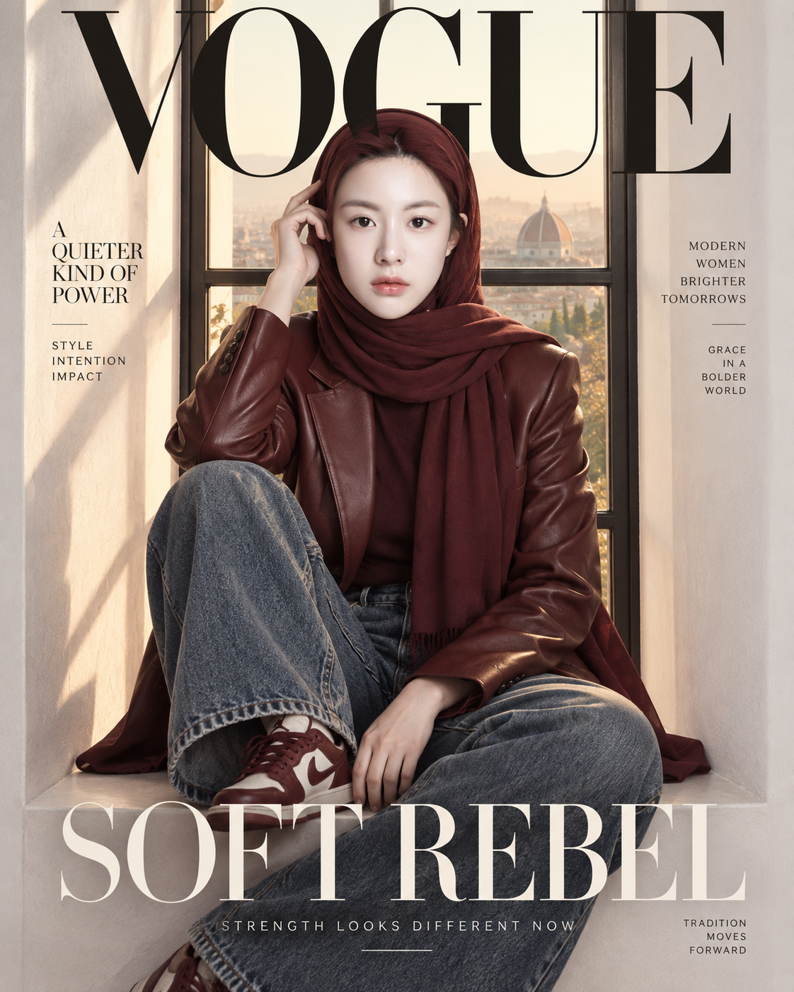 ソフト・レベル 慎み深いファッション誌の表紙