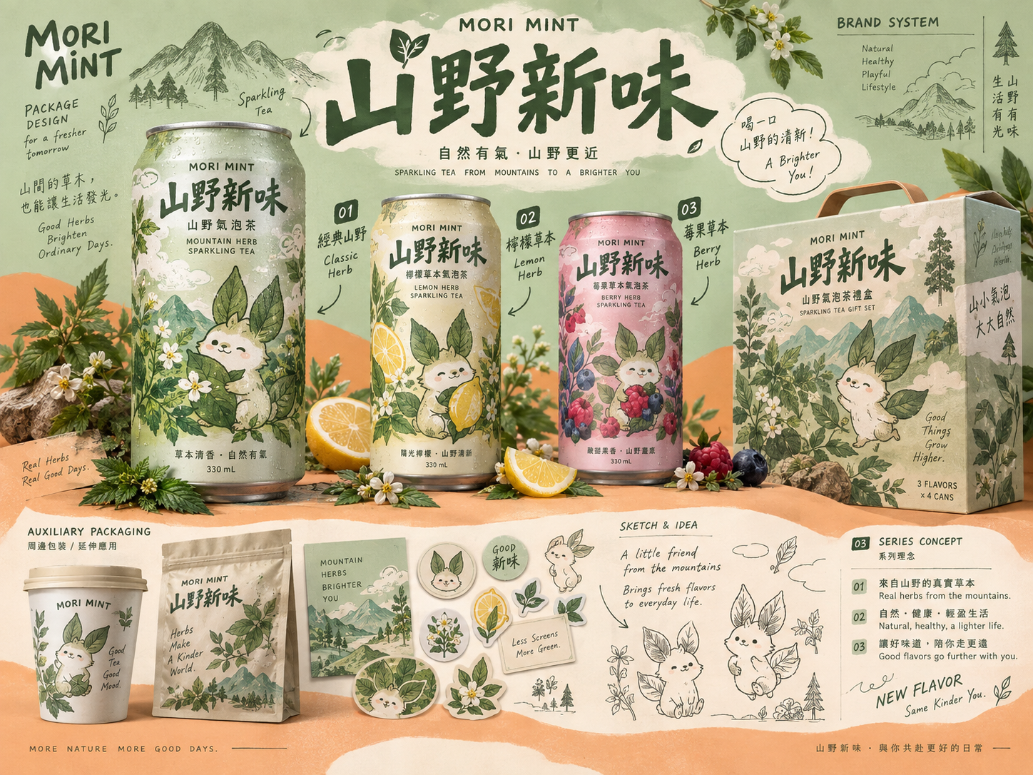 虚构品牌包装设计提案速览布局