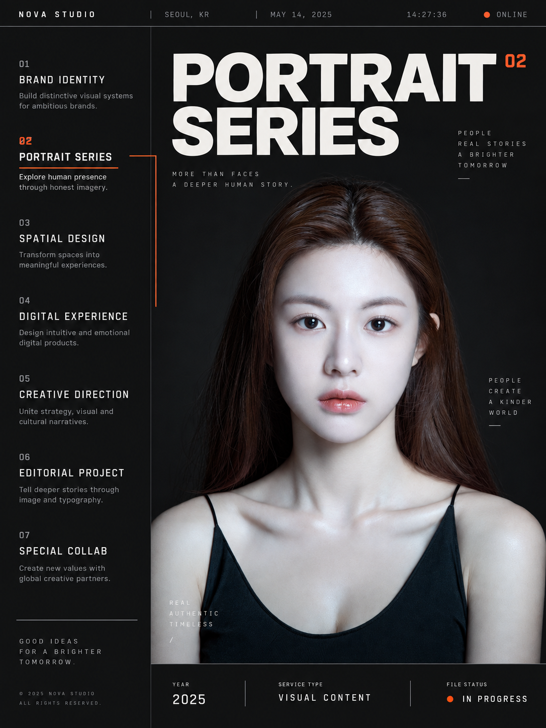 Operating System Portfolio Editing Poster Design