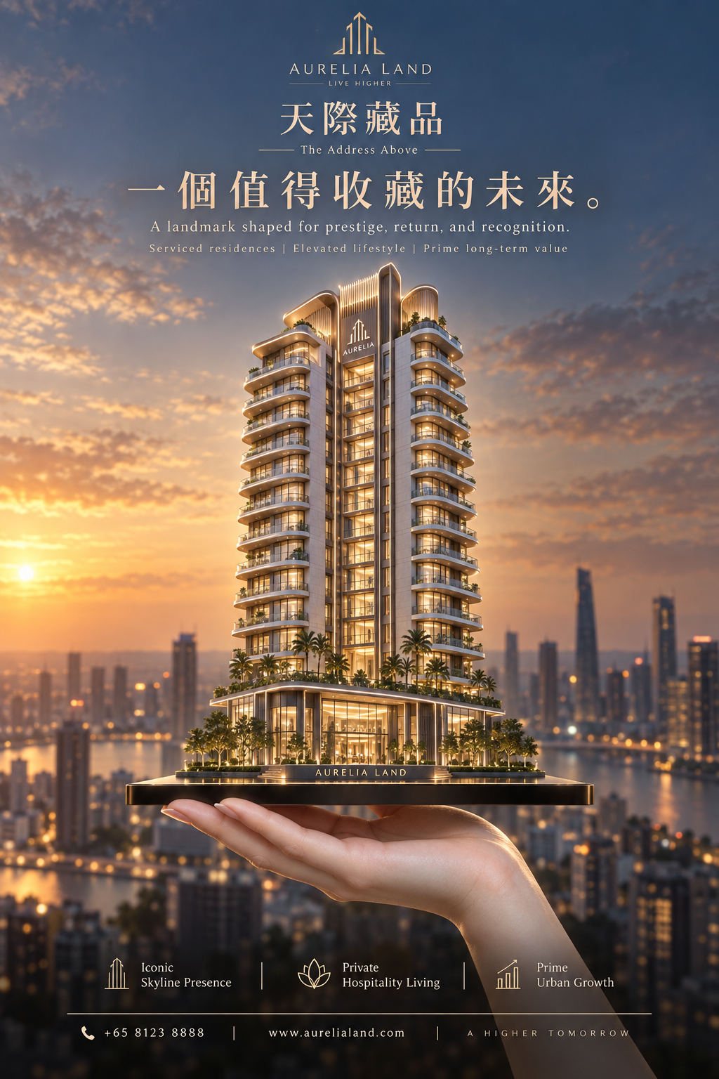 AURELIA LAND云曜天际房产海报设计