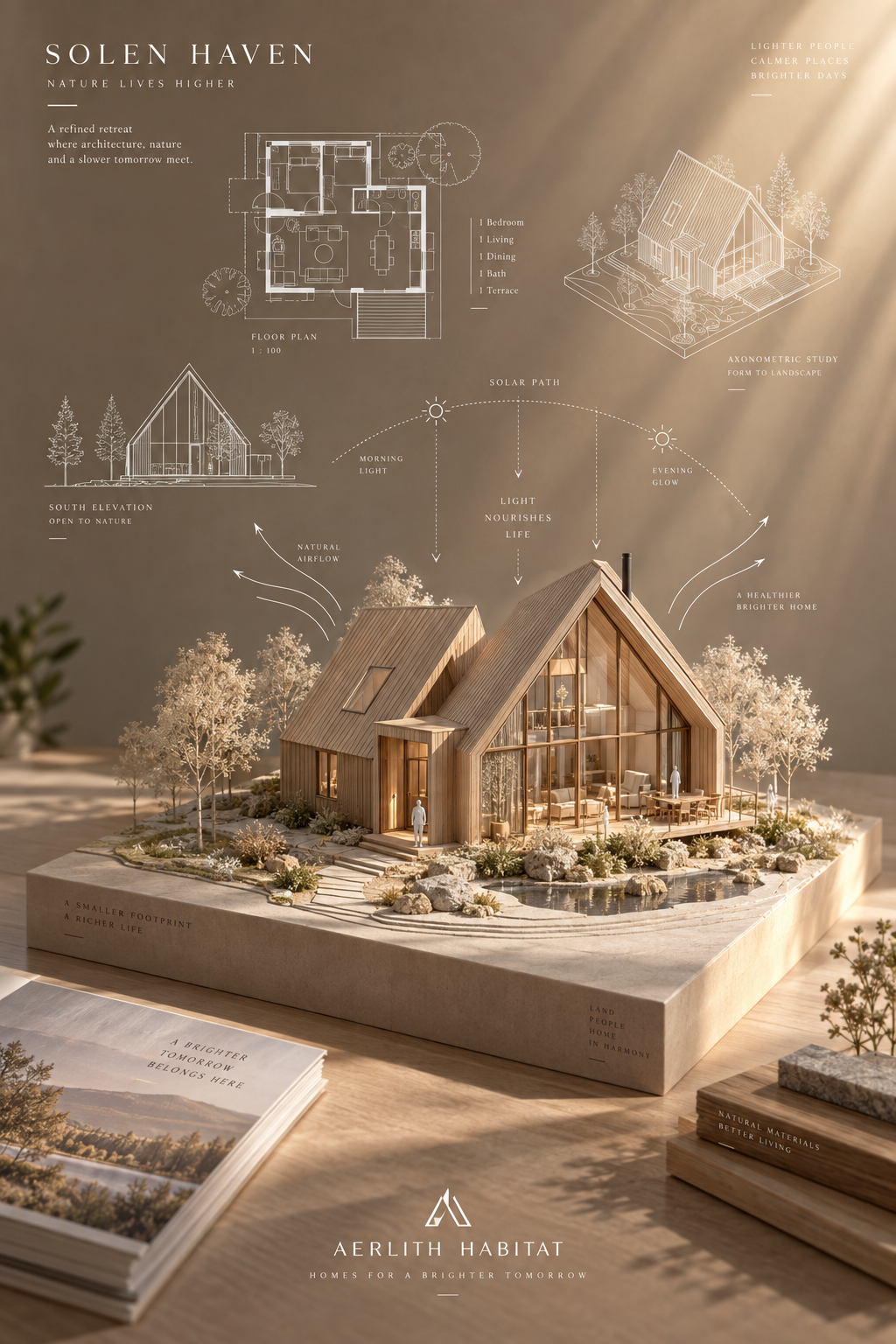 高级感建筑销售海报模型展示