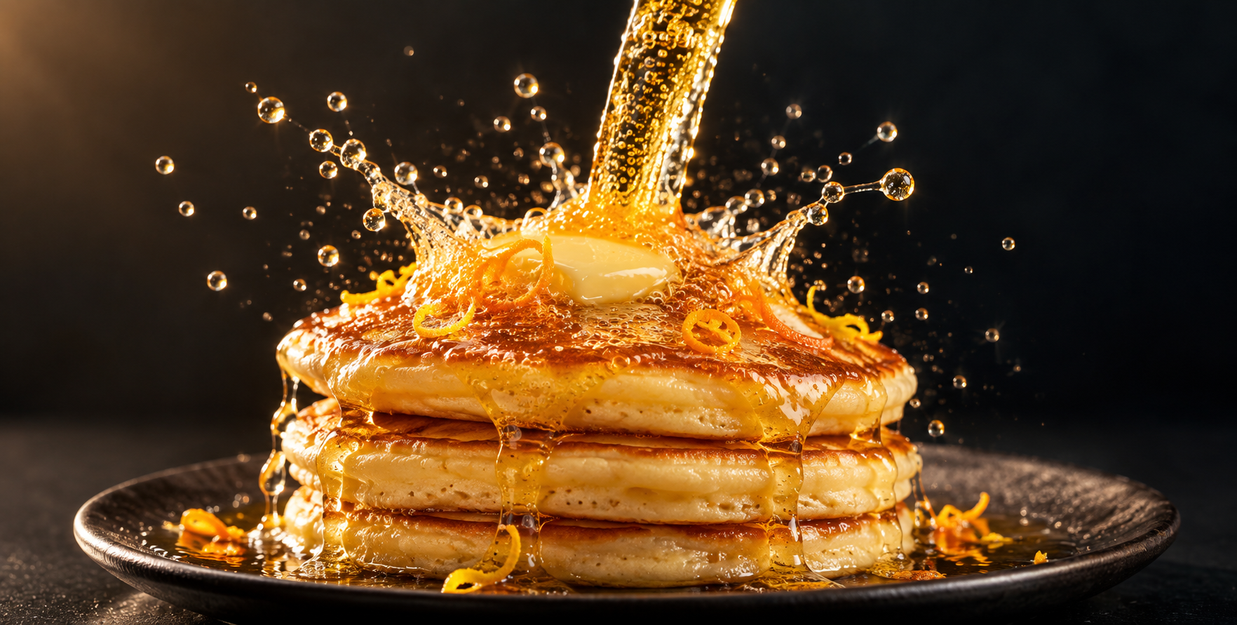 High-End Commercial Photography of Liquid Pouring Over Food