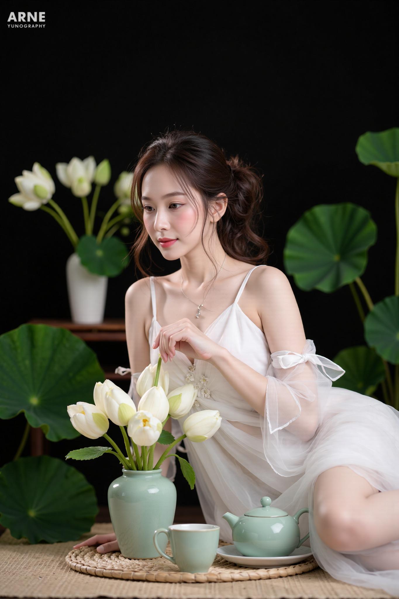 FLUX_BEST CHỤP SEN TRONG NHÀ NỀN ĐEN