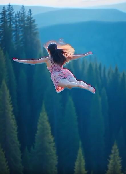 AI人物飞行/飞翔特效万相视频LoRA