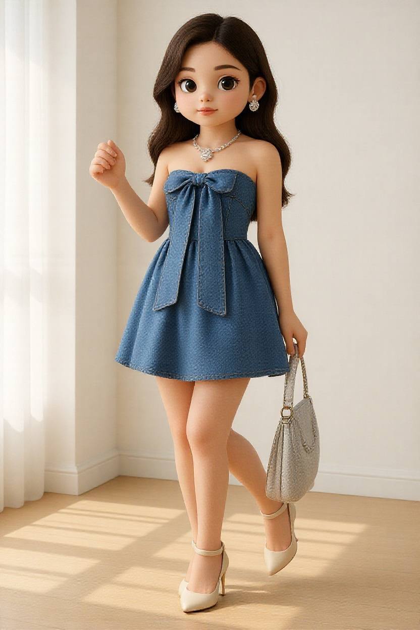 Photo to 3D chibi cartoon
