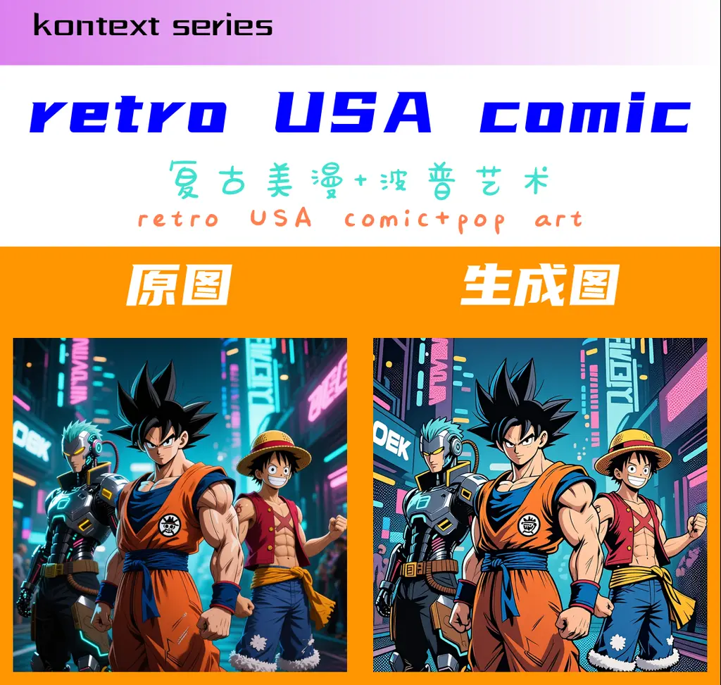kontext series:retro USA comic+pop art复古美漫+波普艺术