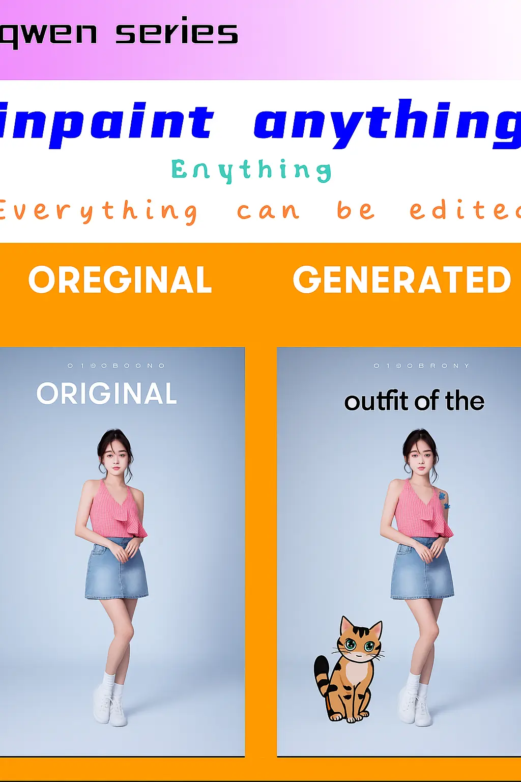 qwen series: inpaint anything Everything is editable
