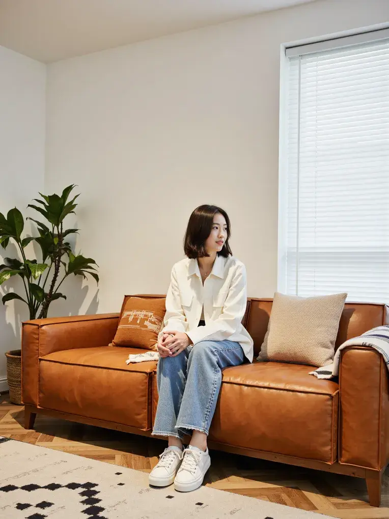 室内设计 装修风格-中古风豆腐块沙发+模特 家居篇