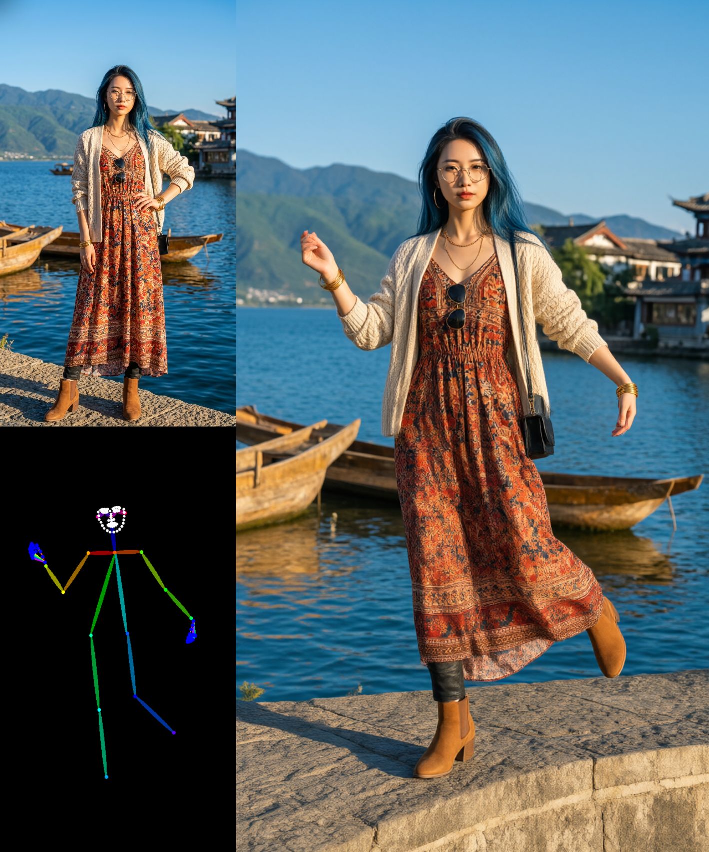 qwen image2.1角色姿势迁移
