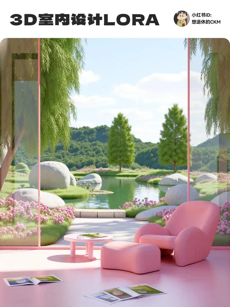 3D渲染风格室内设计