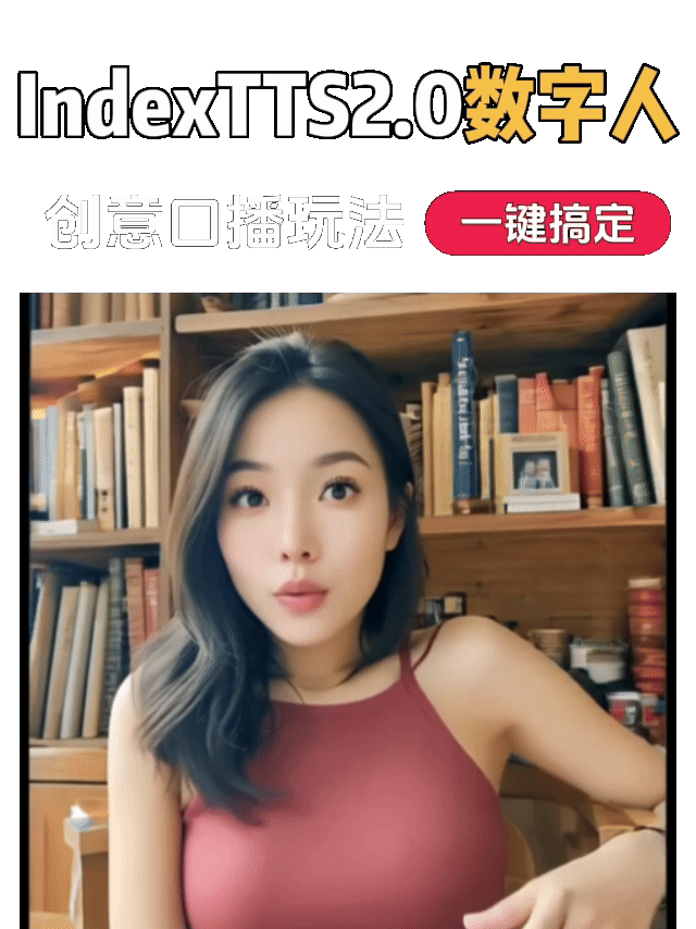 【GensorAI 】IndexTTS2.0   S2V One-Click Generation of Unlimited-Length Digital Human Voice Narration