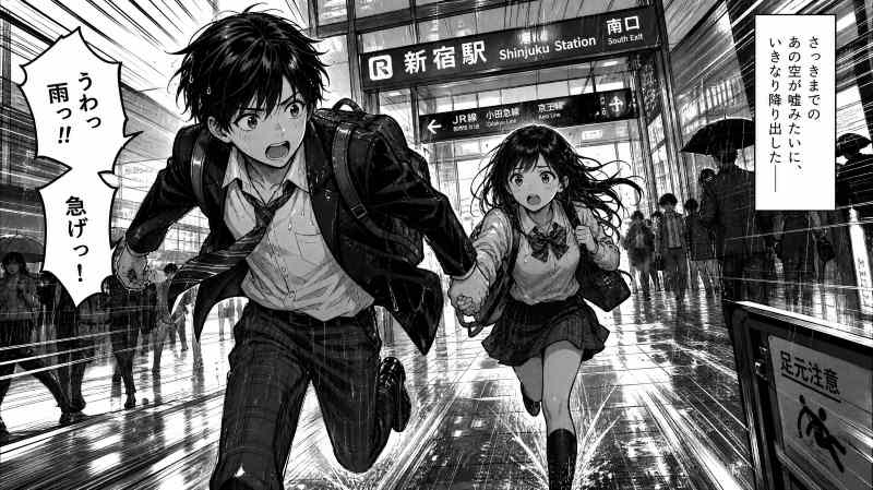 漫画场景的AI生图效果