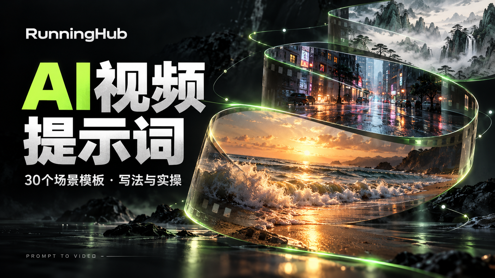 AI视频提示词怎么写?30个场景模板与实操教程