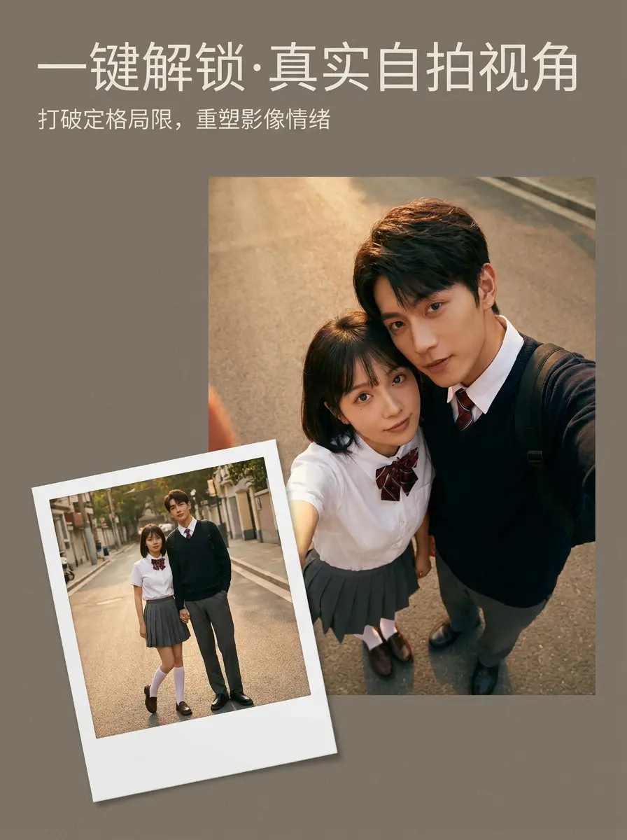 任意图片转“手持自拍”