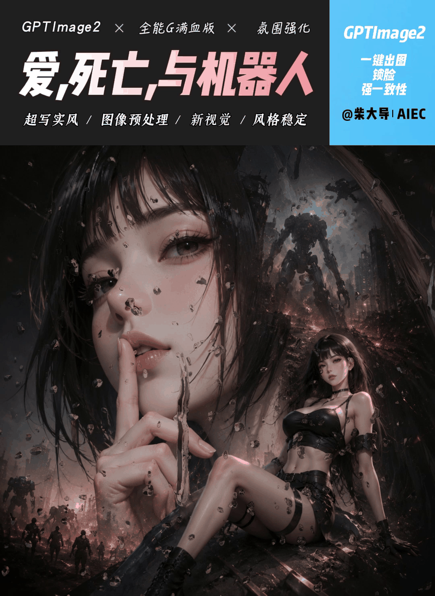 一键锁脸 | 爱死亡和机器人 全能g2满血版 精准人像 双重曝光