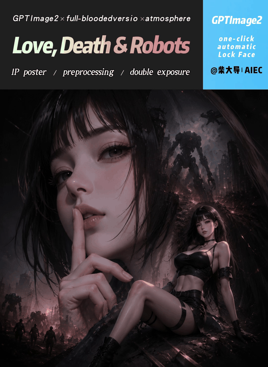 One-click face lock | Love, Death & Robots All-round G2 full-blooded version Precision portrait Double exposure