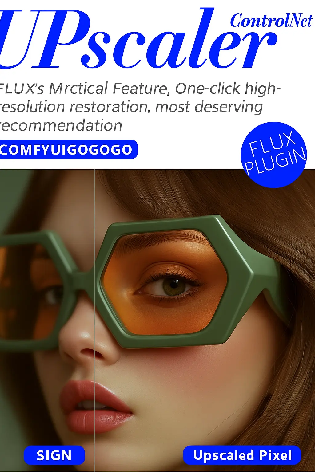 Flux_ControlNet Upscaler High-definition enlargement and restoration