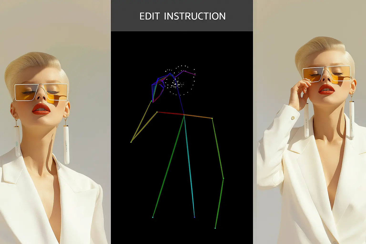 Kontext_OpenPose Reference posture-guided image consistency editing: Currently the most stable and best image quality control lLORA