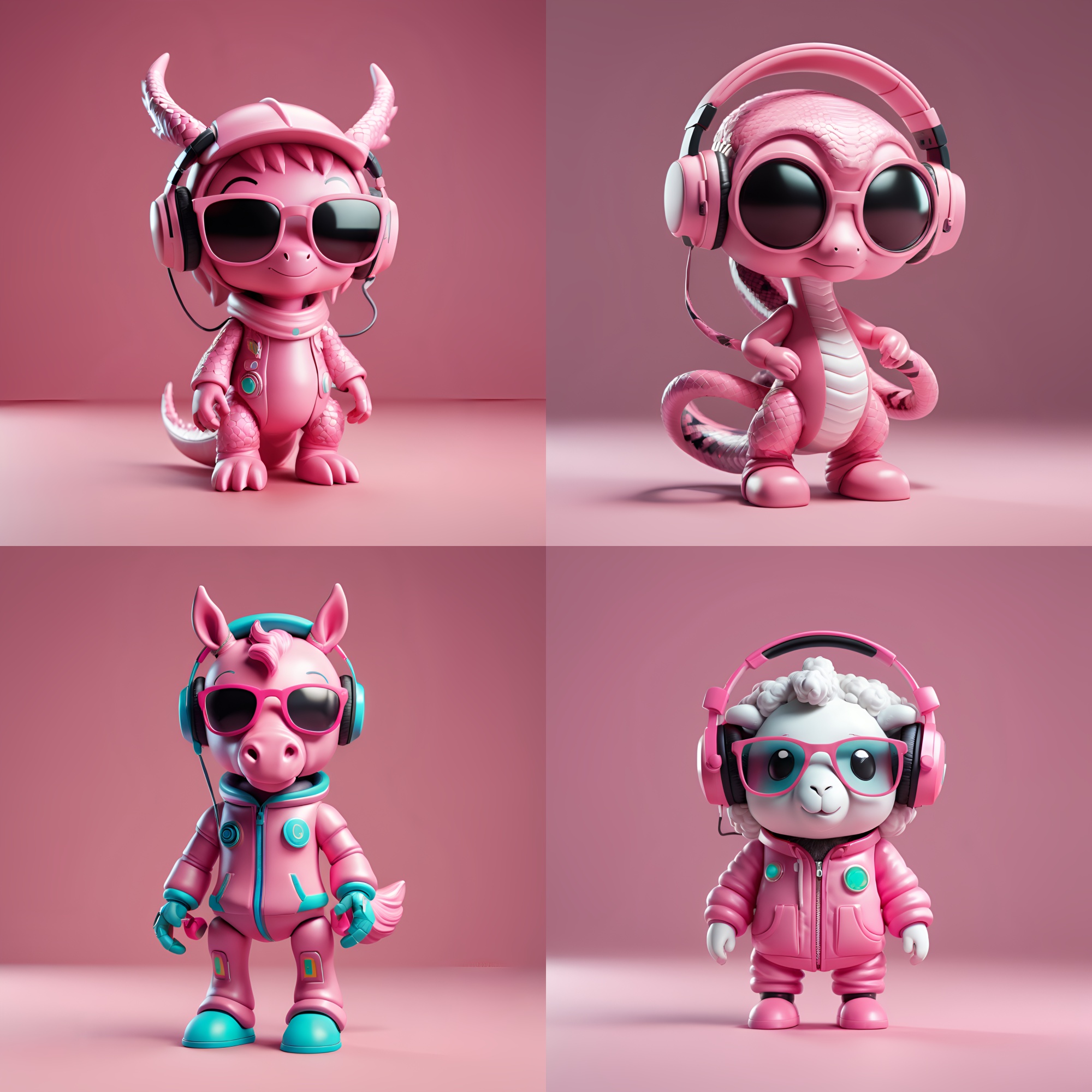 Pink Cute Zodiac Signs