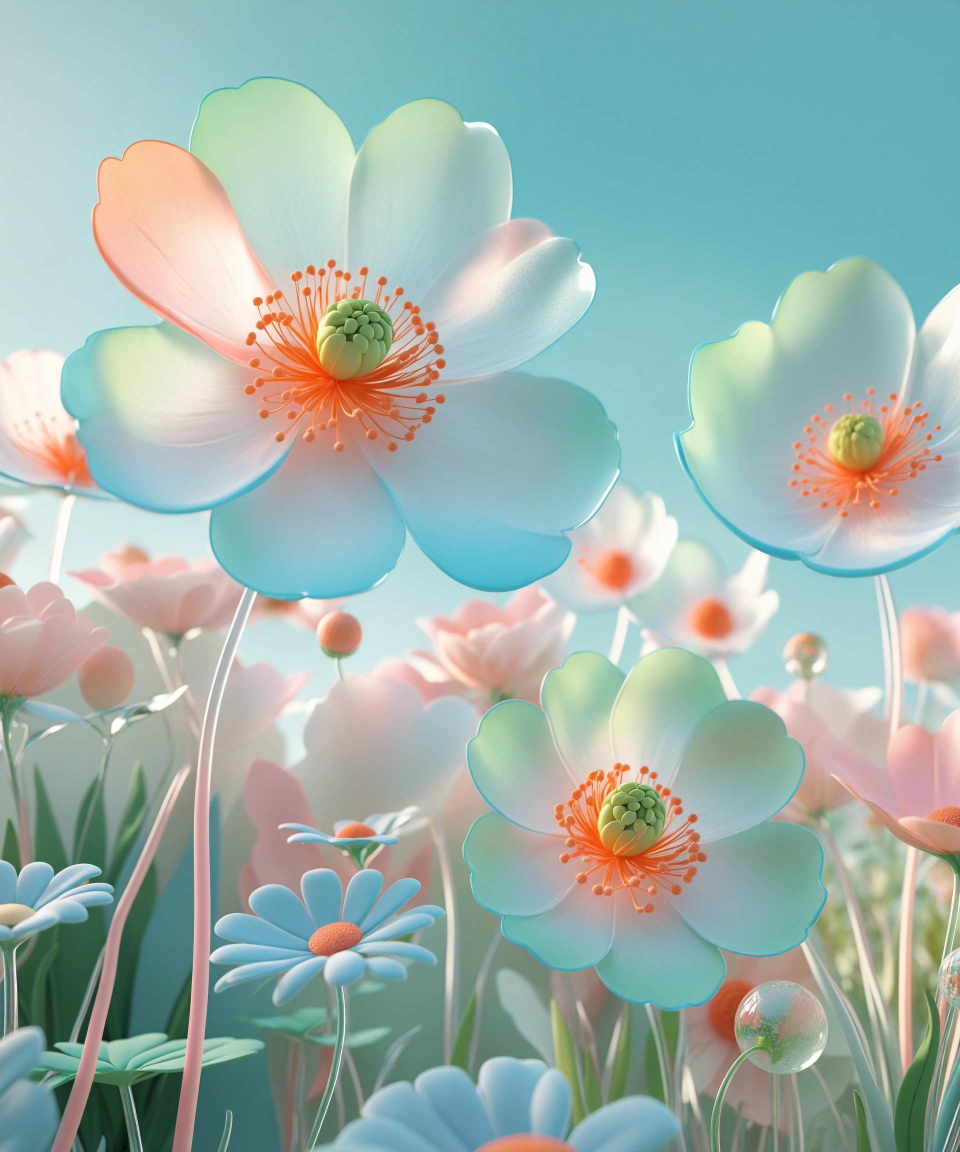 3D Artistic Flowers