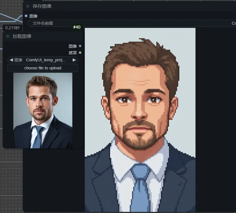 Flux一键像素风头像