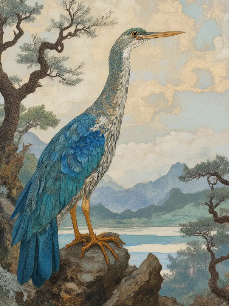 Beautiful and Exquisite Rock Painting Mural Style