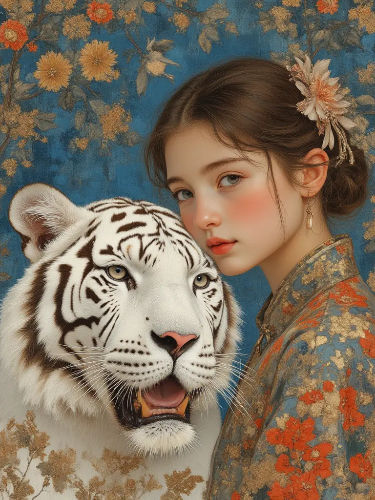 Beautiful and Exquisite Rock Painting Mural Style