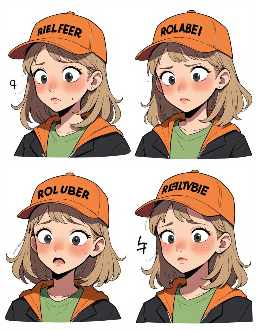 卡通可爱四宫格漫画
