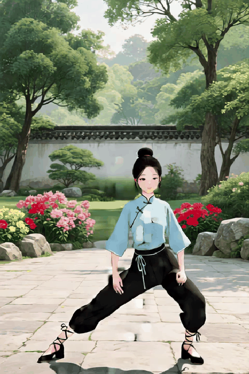 [TikTok Viral Chinese Style Ancient Painting Fitness Video] VACE CausVid Accelerated Version