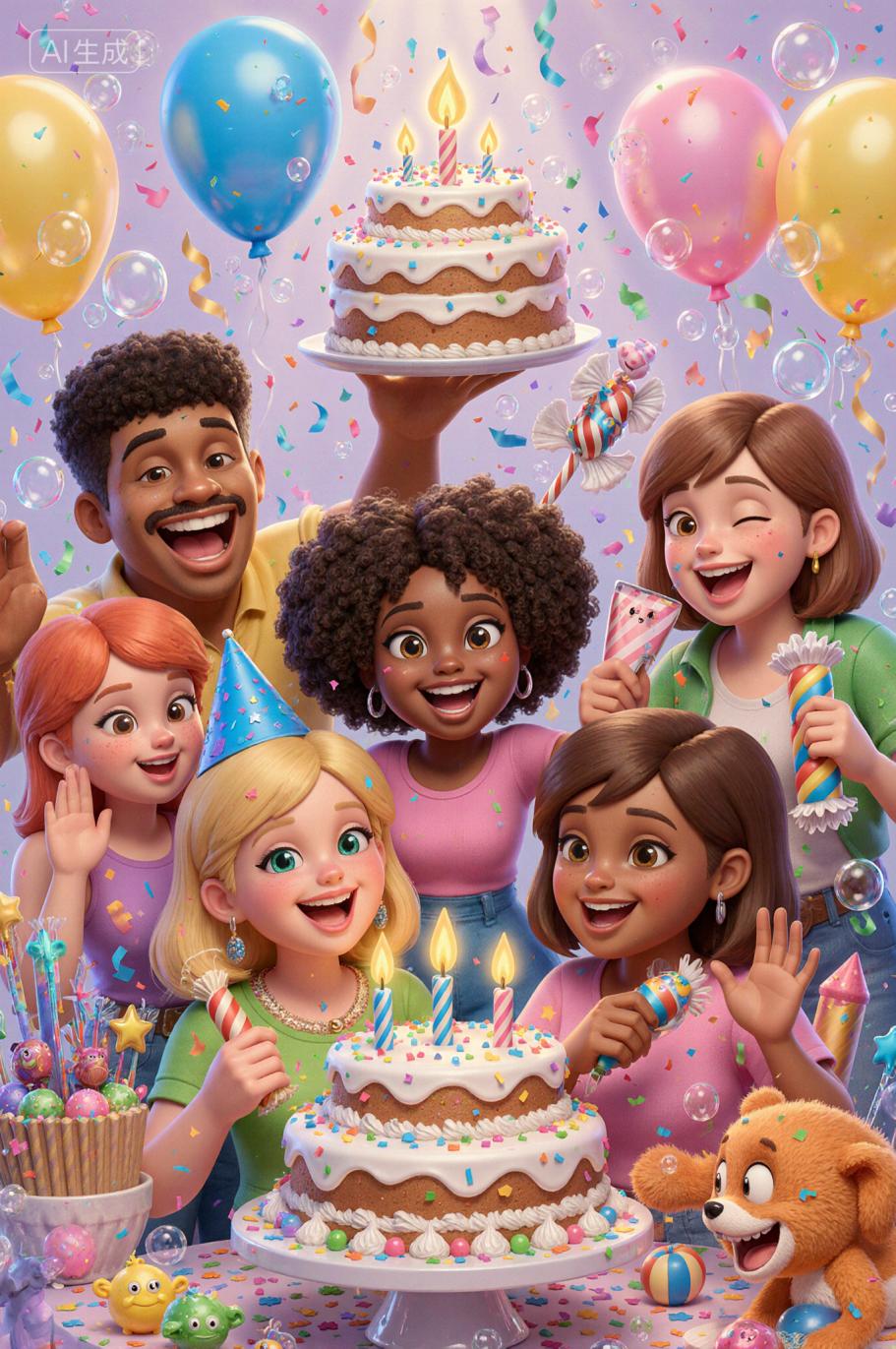 Cartoon illustration 3D texture thickening v1.0