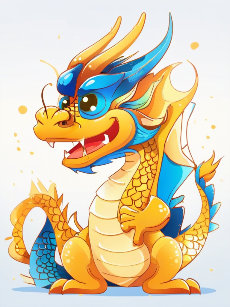 High Definition Cartoon Dragon One-Click Generation