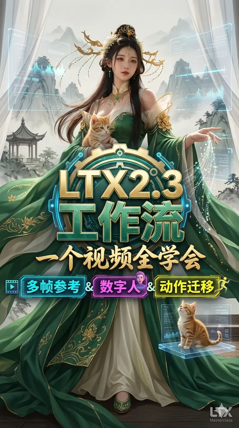 LTX2.3 三图首中尾帧参考